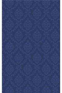 Navy Damask Pattern