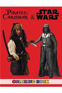 Pirates of the Caribbean and Star Wars Coloring Book
