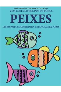 Livro para colorir para crianças de 2 anos (Peixes)