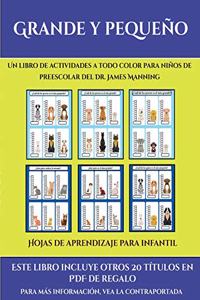 Hojas de aprendizaje para infantil (Grande y pequeño)