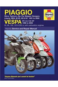 Piaggio (Vespa) Scooters (91 - 09)