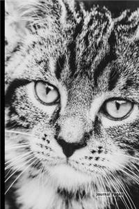 Journal Pages - Black White Cat(Unruled)