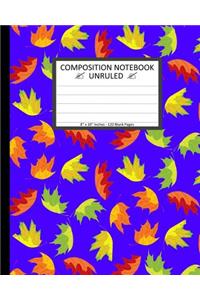 Unruled Composition Notebook 8