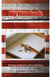 My Notebook, American (ruled, 200 pages, 5