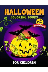 Halloween Coloring Books for Children Plus Activities