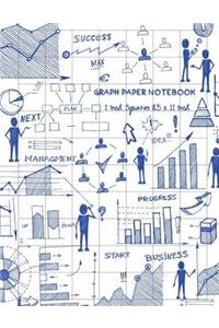 Graph Paper Notebook 1 inch Squares