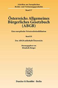 Osterreichs Allgemeines Burgerliches Gesetzbuch (Abgb)