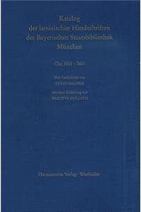 Catalogus Codicum Manu Scriptorum Bibliothecae Monacensis. (Handschriftenkatalog Der Bayerischen Staatsbibliothek Munchen) / Series Nova
