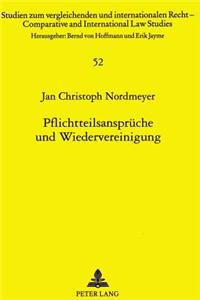 Pflichtteilsansprueche Und Wiedervereinigung