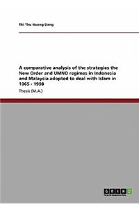 comparative analysis of the strategies the New Order and UMNO regimes in Indonesia and Malaysia adopted to deal with Islam in 1965 - 1998