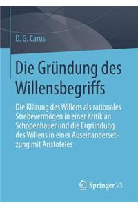Die Gründung des Willensbegriffs