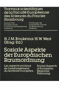 Soziale Aspekte Der Europaeischen Raumordnung