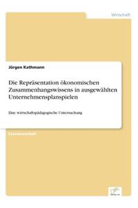 Die Repräsentation ökonomischen Zusammenhangswissens in ausgewählten Unternehmensplanspielen