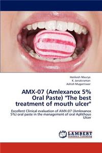 Amx-07 (Amlexanox 5% Oral Paste) 