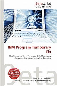 IBM Program Temporary Fix