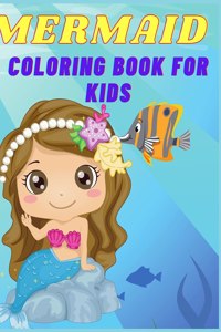 Mermaid coloring book for kids