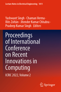 Proceedings of International Conference on Recent Innovations in Computing