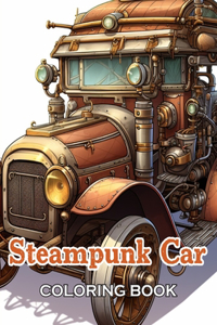 Steampunk Car Coloring Book