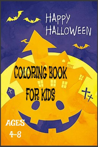 Halloween Coloring Book for Kids ages 4-8 size 8.5x11 inch