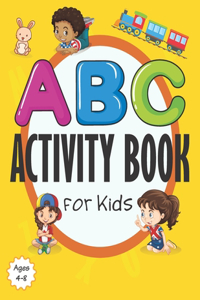 ABC Activity Book for Kids Ages 4-8
