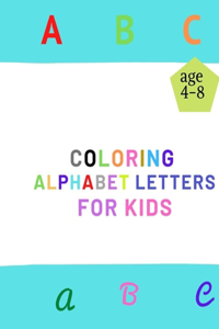 coloring alphabet letters for kids age 4-8