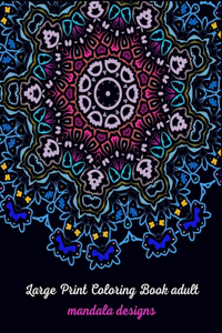 Large print coloring book