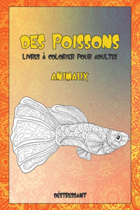 Livres à colorier pour adultes - Déstressant - Animaux - Des poissons