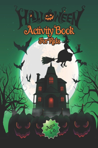 Halloween Activity Book for Kids Ages 4-8