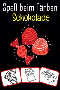 Spaß beim Färben Schokolade