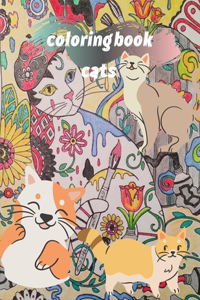 coloring book cats