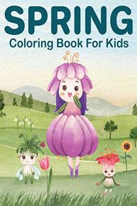 Spring Coloring Book For Kids