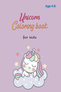 unicorn coloring book for kids ages 4-8