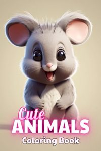 Cute Animals Coloring Book for Kids