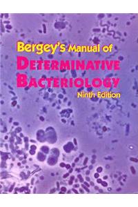 Bergey's Manual of Determinative Bacteriology