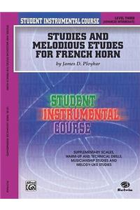 Student Instrumental Course Studies and Melodious Etudes for French Horn