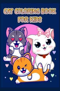 Cute Cat Coloring Book For Kids