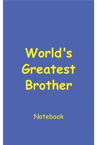 World's Greatest Brother. Notebook