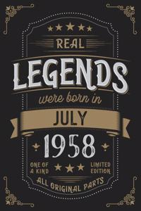 Real Legends were born in July 1958