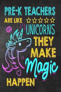 Pre-K Teachers are like Unicorns They make Magic Happen