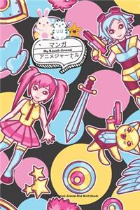 My Kawaii Journal - Anime Themed Journal And Sketchbook - 120 Pages 6x9