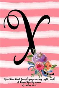 Monogram X Notebook
