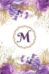 Plan on It Undated 12 Month Weekly Calendar Planner - Personalized Letter M