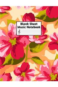 Blank Sheet Music Notebook