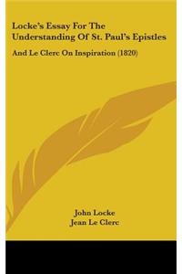 Locke's Essay For The Understanding Of St. Paul's Epistles