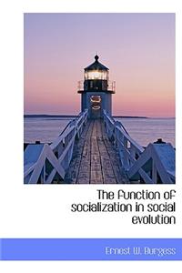 The Function of Socialization in Social Evolution
