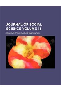 Journal of Social Science Volume 15