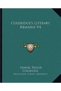 Coleridge's Literary Remains V4