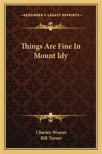 Things Are Fine in Mount Idy
