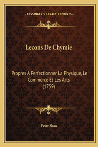 Lecons De Chymie