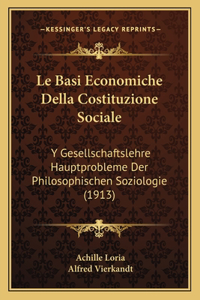 Basi Economiche Della Costituzione Sociale